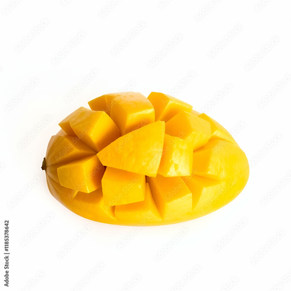 mango cut in half mango cut in half