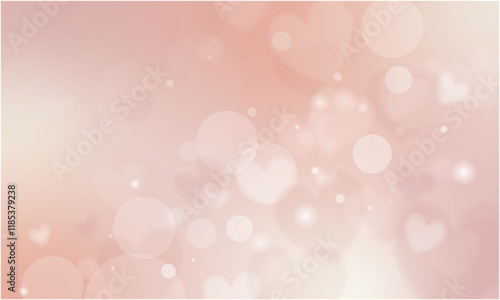 ハートのキラキラしたピンクの背景イメージ