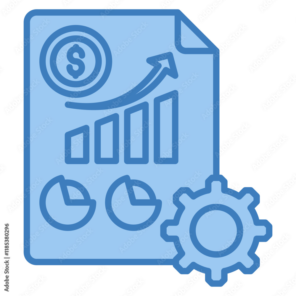 Financial Report Icon Element For Design Financial Report Icon Element For Design