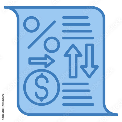 Tax Return Icon Element For Design