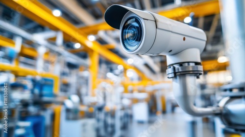 CCTV Security Camera in Industrial Chemical Plant