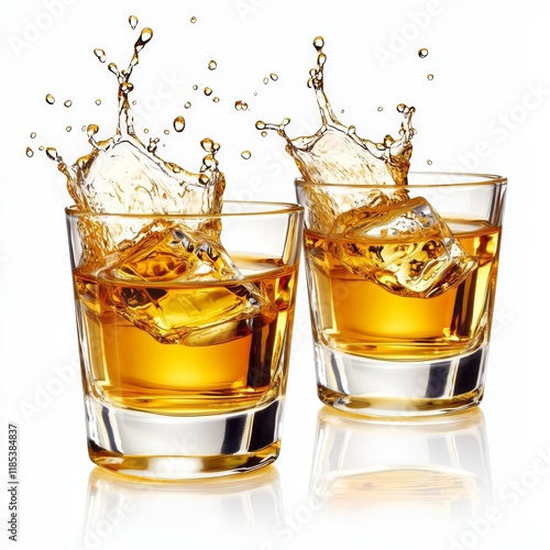 Golden Hour Whiskey Splash ...