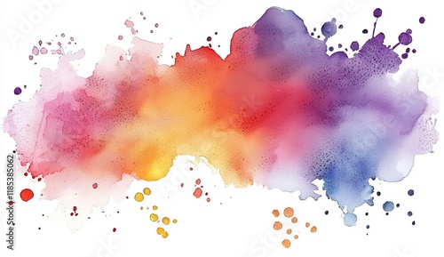 Abstract Watercolor Wash Ra...