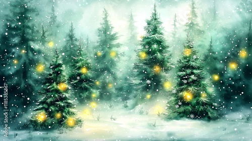 Enchanted Winter Forest Wat...