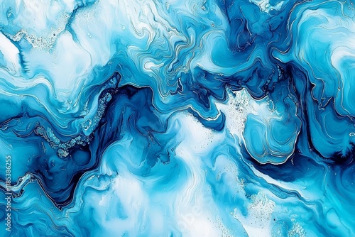 Abstract fluid art with swi...