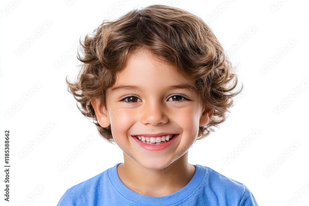 Smiling young boy with a cheerful expression, representing the innocence of childhood and joyful emotions in a simple and heartwarming portrait Smiling young boy with a cheerful expression, representing the innocence of childhood and joyful emotions in a simple and heartwarming portrait