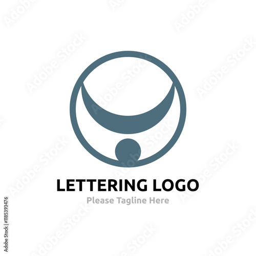 Lettering Ba (ب) Vector. Arabic Logo Template