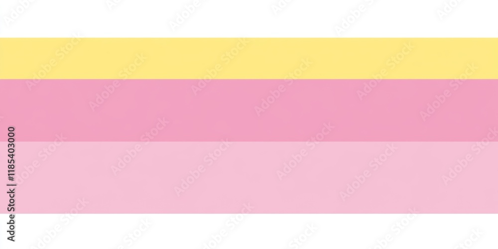 Soft pastel horizontal stripes in yellow, pink, and light pink Soft pastel horizontal stripes in yellow, pink, and light pink
