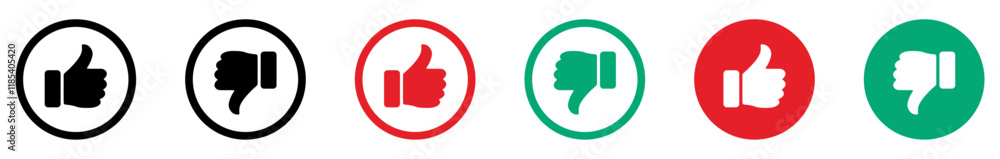 Like and dislike icon set. Thumb Up Thumb Down Icon Set. Ok and bad sign collection. Positive and negative choice. Yes or no choice. Do and Don't signs. Social media concept. Good and Bad Gestures. Like and dislike icon set. Thumb Up Thumb Down Icon Set. Ok and bad sign collection. Positive and negative choice. Yes or no choice. Do and Don't signs. Social media concept. Good and Bad Gestures.