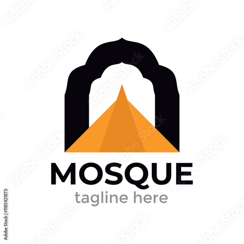 Mosque Logo Template Design Vector simple and elegant