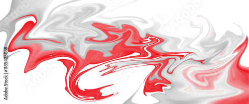 Abstract red and black lines forming intricate and wave design 