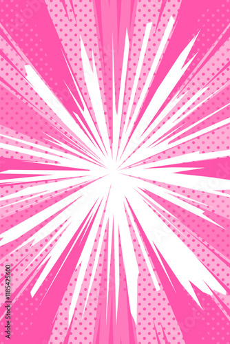 新春用アメコミ風背景(縦長)