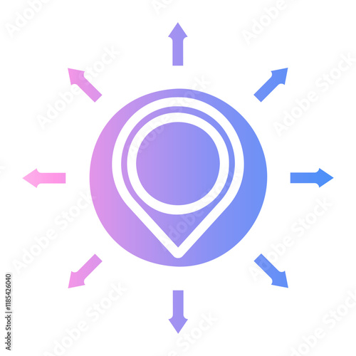 directions Gradient icon