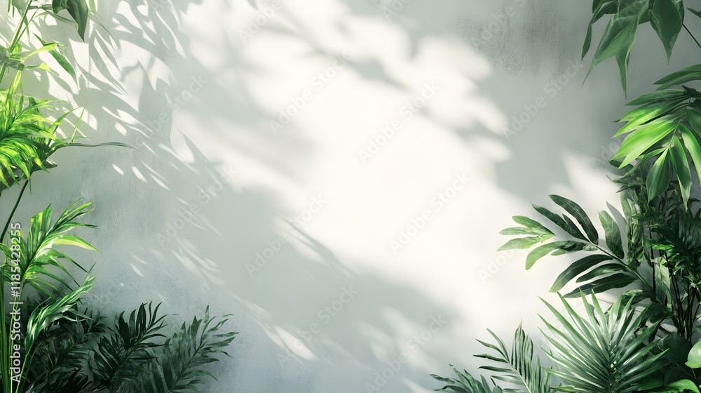 Obraz premium Tropical Greenery Background