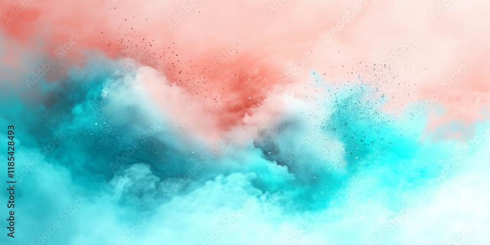 Fototapeta premium Rainbow gradient watercolor style background illustration illustration