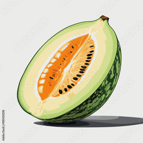 melon vector art for design needs 