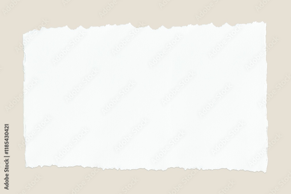 Obraz premium Ripped white paper collage element