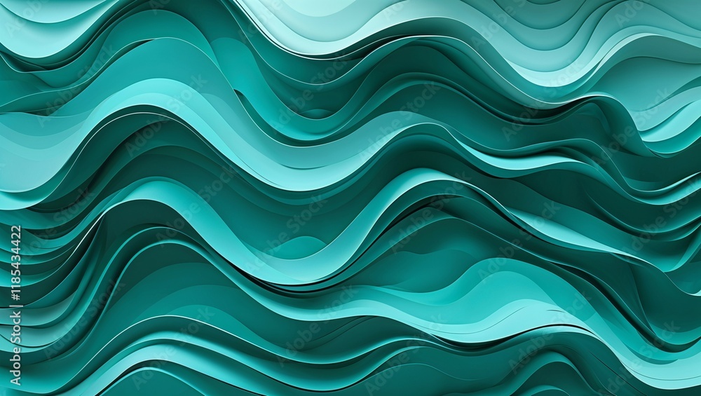 Seamless Wavy Ocean Pattern with Blue Curves and Water Texture Seamless Wavy Ocean Pattern with Blue Curves and Water Texture