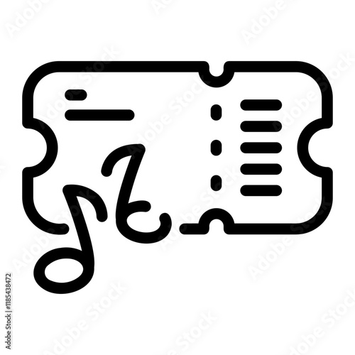 ticket Line Icon