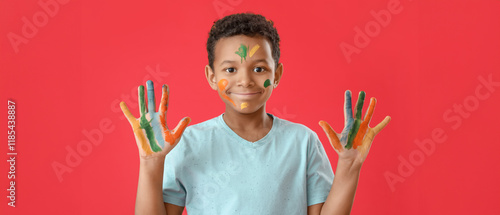 Little African-American boy...