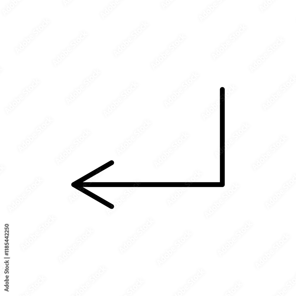 arrow pointing to the left arrow pointing to the left