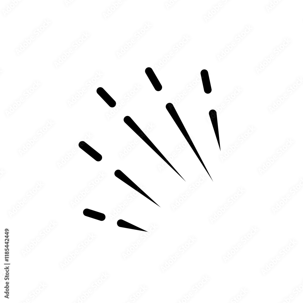 comic stroke element comic stroke element