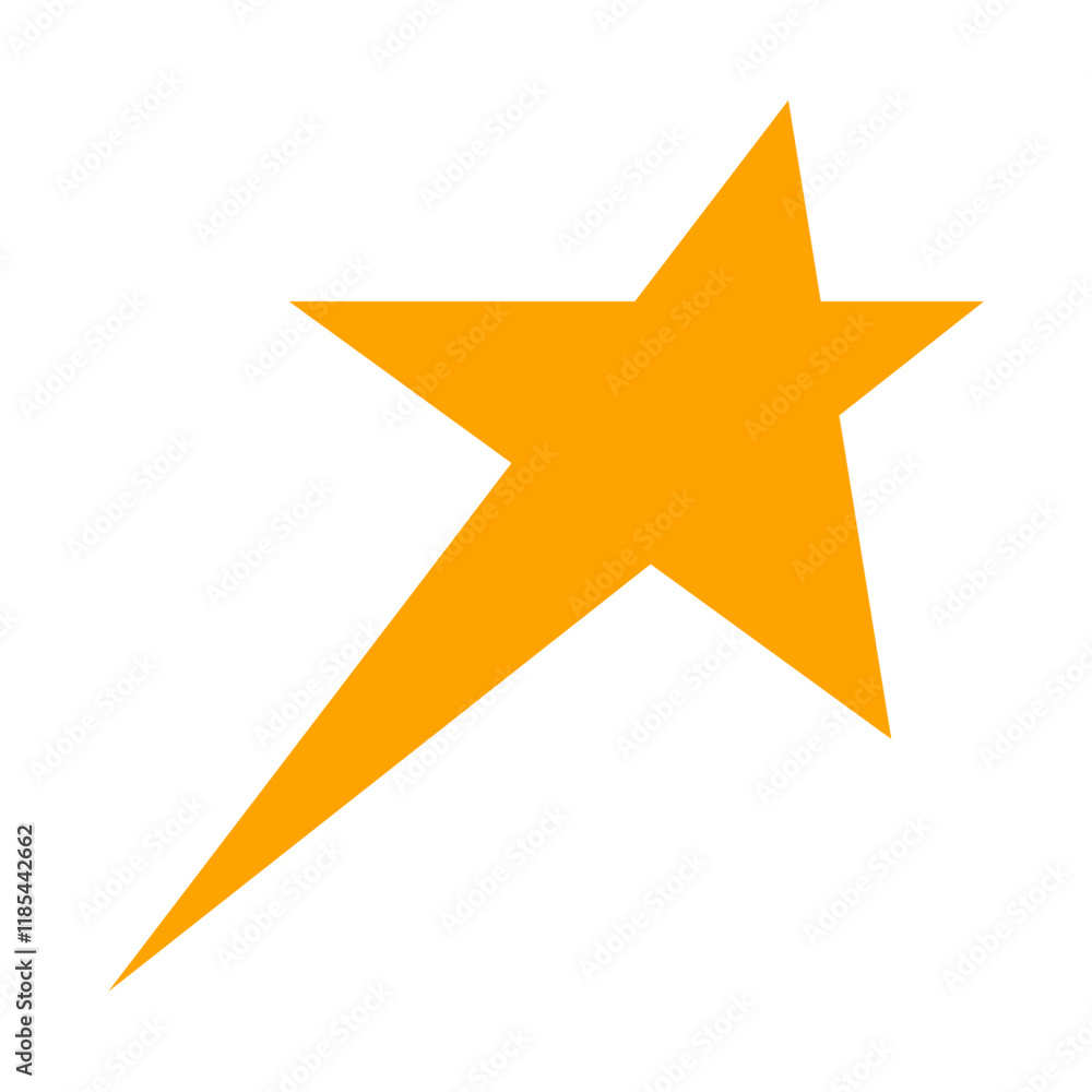 Obraz premium yellow star on white