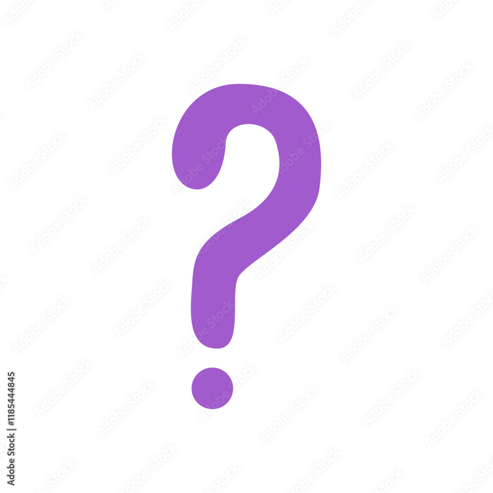 Naklejka premium question mark symbol isolated
