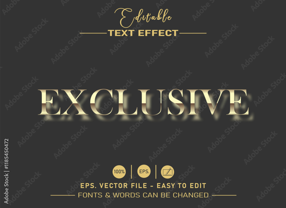 Obraz premium Exclusive editable text effect styles with fancy fonts