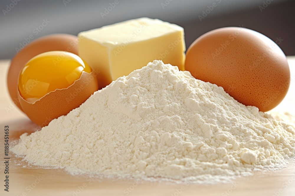 Fresh Ingredients for Baking Delight Fresh Ingredients for Baking Delight