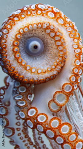 Hyper-detailed macro close-up jellyfish tentacle vibrant translucent color texture intricate pattern scientific studies marine biology artistic science museum specimen sample photography wall decor photo