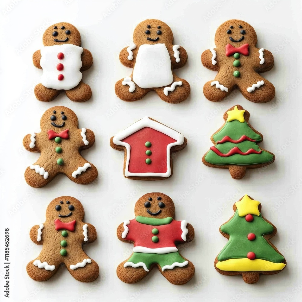 Fun and Festive Gingerbread Cookies with Colorful Icing Designs for Holiday Celebrations Fun and Festive Gingerbread Cookies with Colorful Icing Designs for Holiday Celebrations