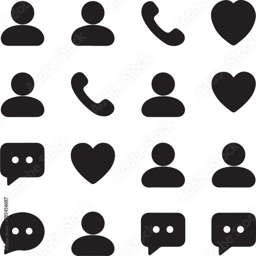 Collection of Connect Icons.Contact us icon set.Contact and Communication Icons.Set of Communication icon.Set of Social media icon:Facebook,Instagram, Twitter, Youtube,Whatsapp, Telegram.Vector