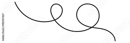Sewing needle with a long  thread.  needle and thread Vector icon illustration eps 10.