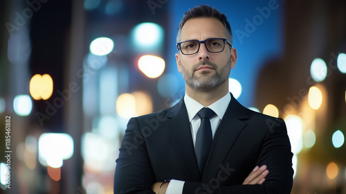 Confident Businessman:  A c...