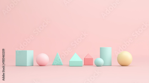 Pastel Geometric Harmony: A...