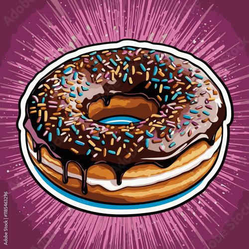 donut vector art for design needs 