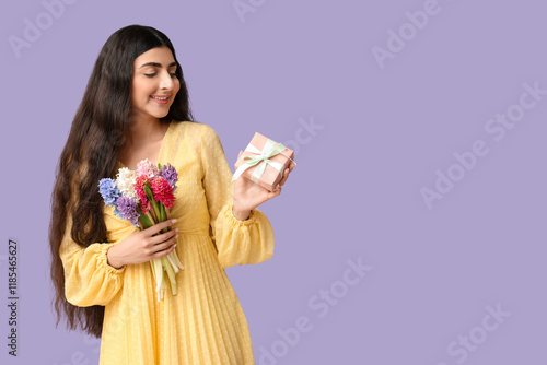 Pretty young woman with hya...