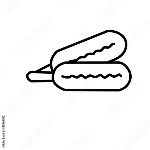 Corndog icon photo