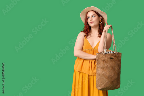 Beautiful young woman with ...
