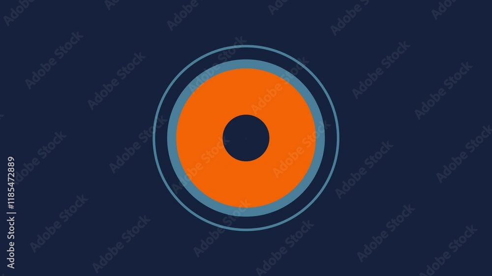 Minimal abstract design featuring layered blue circles with a vibrant orange center. Perfect for modern backgrounds, digital content, presentations, and creative branding projects. Minimal abstract design featuring layered blue circles with a vibrant orange center. Perfect for modern backgrounds, digital content, presentations, and creative branding projects.