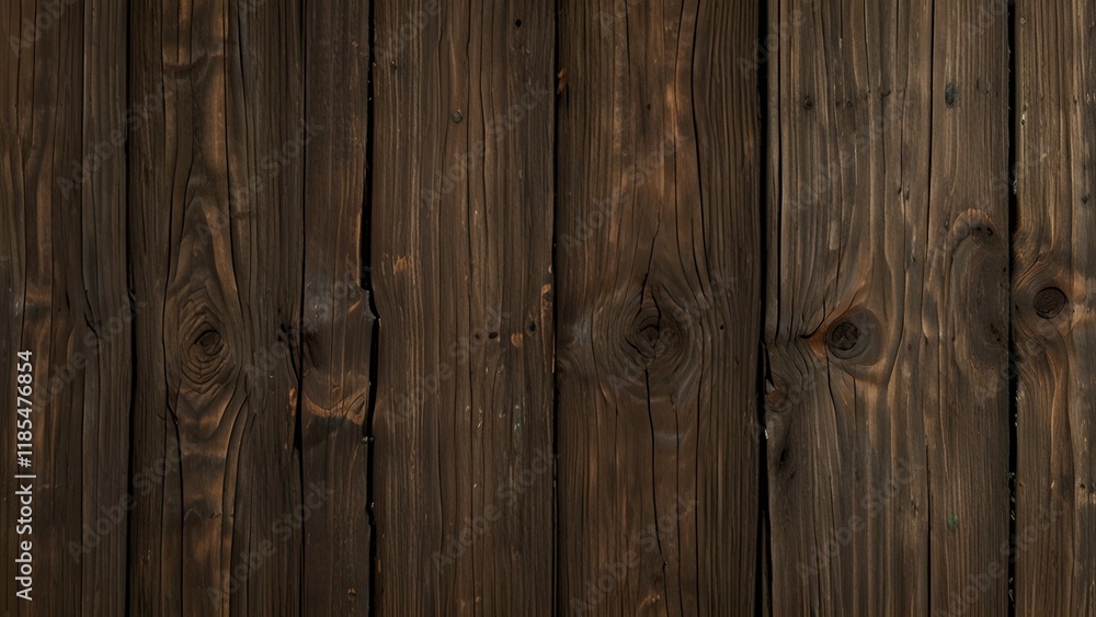 Naklejka premium Old wood texture background Generative AI