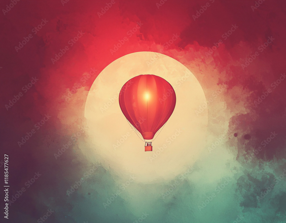 Fototapeta premium Red Balloon Dream