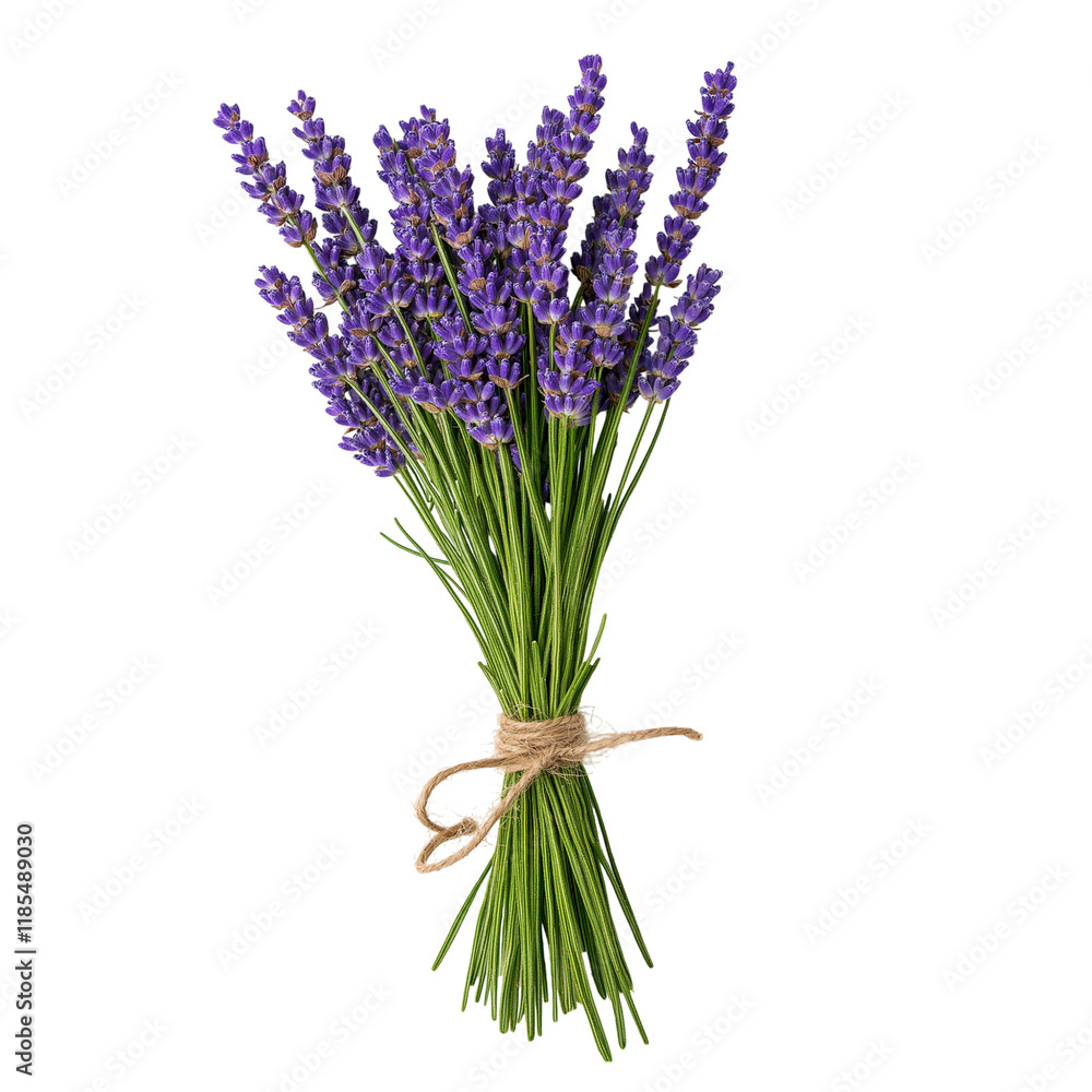 Fototapeta premium lavender flowers isolated on white background