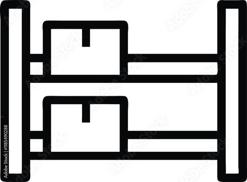  Bunk Bed Illustration - Black and White Design, bunk bed design