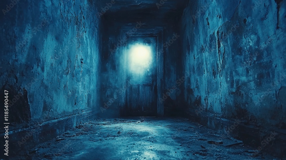 Mysterious Corridor with Light and Shadows Mysterious Corridor with Light and Shadows