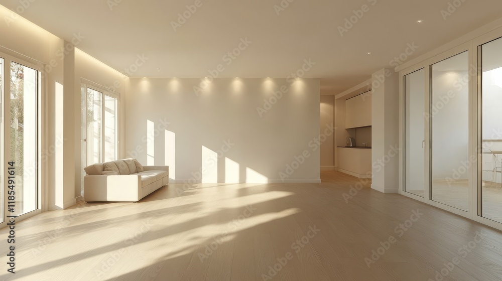 Sunlit Modern Apartment Living Room Interior Design Sunlit Modern Apartment Living Room Interior Design