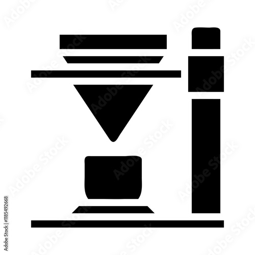 Coffee dripper icon. Concept of brewing and making coffee.