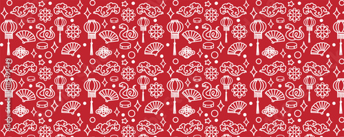 lunar new year 2025 pattern, suitable for use as a background or other additional designs
