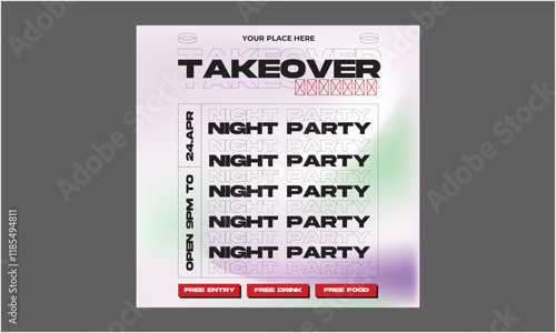 Night Party Socials Media